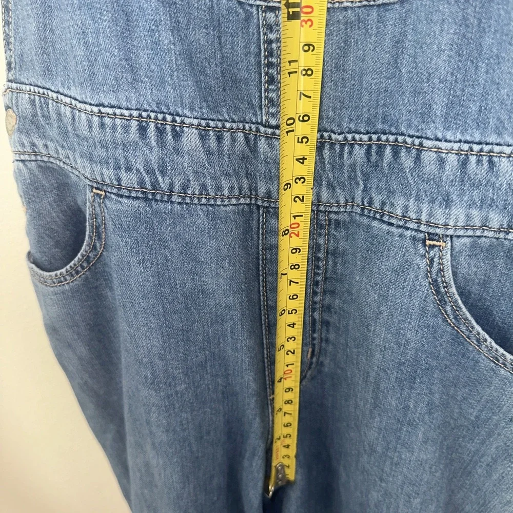 Hollister High Rise Vintage Overall Denim Straight Leg Size‎ S